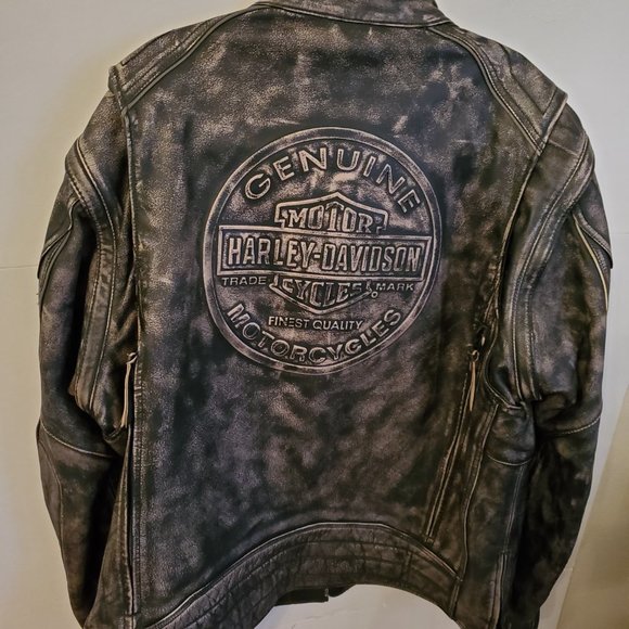 Harley Davidson Heavy Leather Jacket, size XXL. - Picture 5 of 14